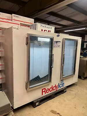 2018 Leer Upright Glass 2 Door Indoor Freezer Merchandiser For Bagged Ice 115v • $2050