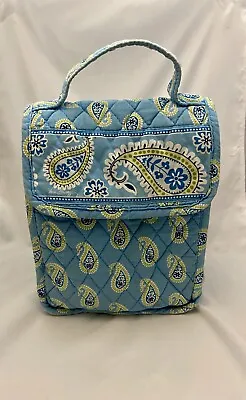 Vera Bradley OUT TO LUNCH Bermuda Blue Lunch Bag Tote Made In The USA • $8.99