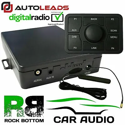 FM Transmitter In Car Stereo DAB+ Radio Aux In Adaptor & Aerial Fits Mercedes • £34.99