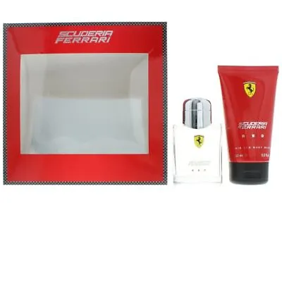 Scuderia Ferrari Red Eau De Toilette 75ml Hair And Body Wash 150ml Gift Set • £16.16