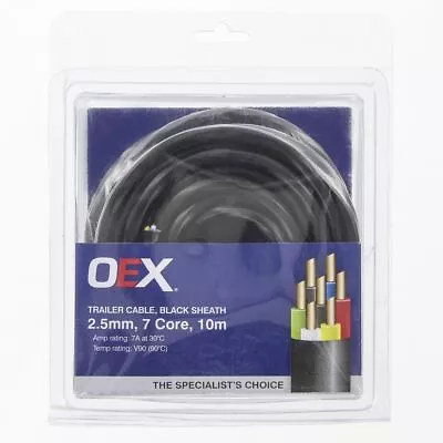 OEX Trailer Cable 7A 7 Core 2.5mm X 10m ACX0821-10BL • $37.56