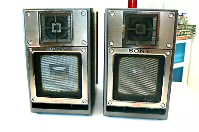 Rare Vintage Sony Speakers System Model APM Pair Set Of 2 • $29.26