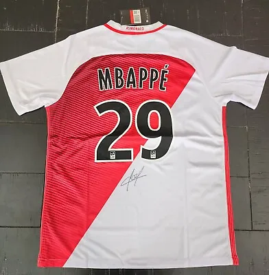 Kylian Mbappe Signed Monaco 2016-2017 Jersey+coa • $1100