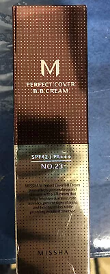 [MISSHA] M Perfect Cover BB Cream No.21 SPF42 PA+++ Light Beige 50ml • $18.99