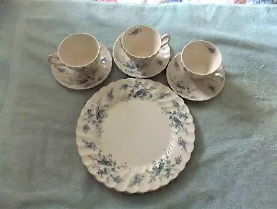 3 Place Settings Of 3 Myott Fine Staffordshire Ware Foget Me Not  Pattern • $17