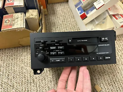 Jeep Chrysler Dodge AM FM Cassette Player Radio OEM 1988 89 90 91 • $75