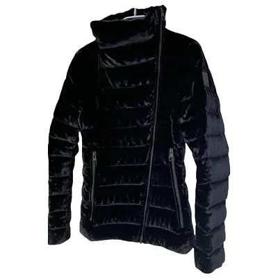 Montecore Luxury Women's Velvet Puffer Down Comforter Jacket Feminine Silhouette • $340