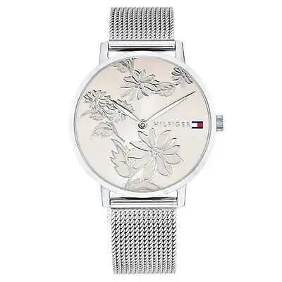 Tommy Hilfiger Mesh Silver Dial Women's Mesh Watch - 1781920 • $186