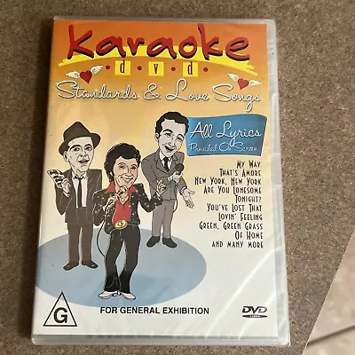 Brand New Sealed Karaoke Dvd Standards And Love Songs - Elvis Sinatra Dean • $21.99