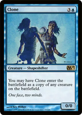 1 X Clone - Foil - Magic 2013 - Light Play - MTG • $1.61