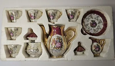 Vintage Never Used 17 Piece Porcelain Small Tea Pot Set Japan • $79