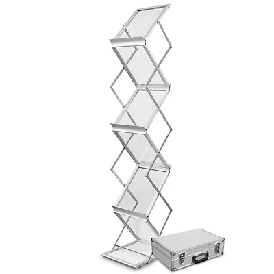 Brochure Rack Exhibition Show Display Stand A4 Foldable Magazine Holder Durable • £105