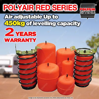 Polyair Red Air Bag Suspension Kit 450kg For TOYOTA HILUX 4WD 2WD 1988-2004 • $459.95