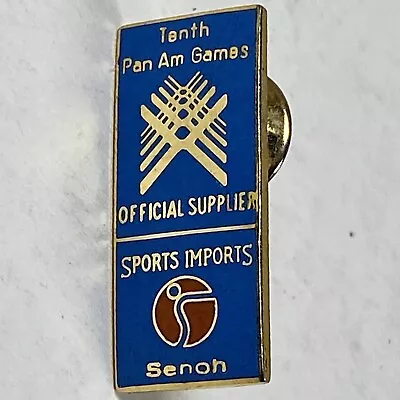 Tenth Pan Am Games Vintage 1987 Pin Lapel Indianapolis Senoh Sports Imports 1” • $9.99