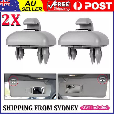 2x Sun Visor Clip Holder Hook Bracket For Audi A1 A3 A4 Q3 Q5 TT 8U0857562A Gray • $11.94