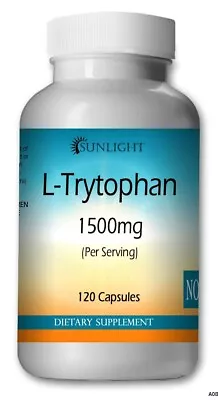 L-Tryptophan 1500mg Serving 120 Capsules - Gluten Free Non-GMO • $17.88