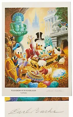 Carl Barks Signed  DuckTales  Disney Print • $750