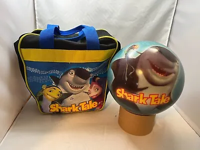 DreamWorks Shark Tale Viz-A-Ball 9 Lb 2004 Youth Bowling Ball And Bag • $49.99