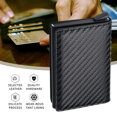 $14.93 • Buy Slim Leather Travel Passport Wallet Holder RFID Blocking ID Card Case Cover