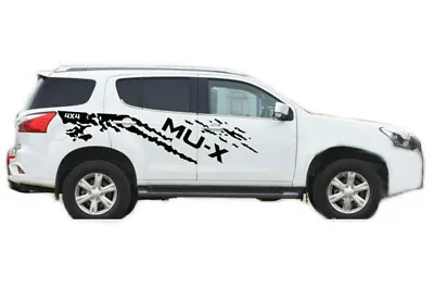 2 PCS Graphic Mud Splash Car Sticker For ISUZU MU-X Off Road 4x4 Side Door Decal • $110