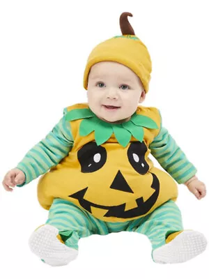 Smiffys Pumpkin Baby Tabard & Hat Kids Childs Fancy Dress Costume • £8.59