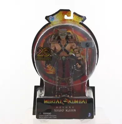 Mortal Kombat Deluxe Shao Kahn 20th Anniversary 7  Figure NIP • $79.95