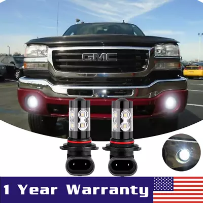 H10/9145 Fog Lights White LED Bulbs For GMC Sierra 1500 2500HD 3500 2001-2006 • $11.15