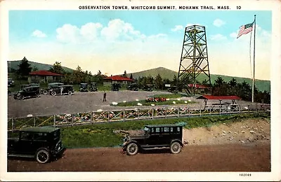 Postcard Observation Tower Whitcomb Summit Mohawk Trail Mass. *C7001 • $4.25