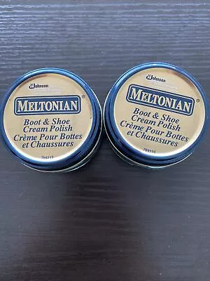 Meltonian Boot Shoe Cream Leather Care *2X Jars* 1.55 Oz NEW Sherwood 153 • $13.99