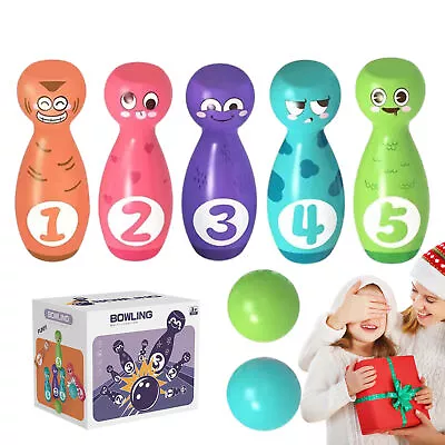 Bowling Play Set Child Safe Fun Lightweight 5-inch Digital Bowling Stack • $17.44