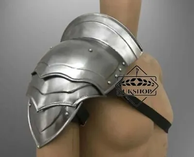 Steel Armor Pauldron For Gladiator Metal Cosplay Shoulder LARP Fantasy Armor • $99.59