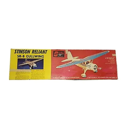 $45 • Buy Sterling Models Stinson Reliant SR-8 GULLWING Airplane Kit 31 WS Rubber/CL/RC