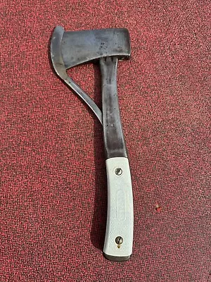 Rare White MARBLES SAFETY AXE CO HATCHET No. 2 GLADSTONE MI USA ~ PATENT 1898 • $550