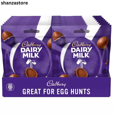 Cadbury Dairy Milk Miniature Chocolate Easter Egg Bag 77g (Pack Of 18 Bags) • £39.99