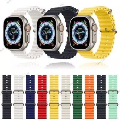 $10.99 • Buy For Apple Watch Ocean Band Strap IWatch Ultra Series 8 7 6 5 SE 40 44 41 45 49mm