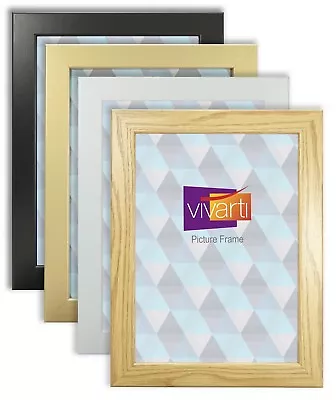 Vivarti Standard Picture Photo Poster Frame Silver Gloss Black/White A1 A2 A3 A4 • $26.12