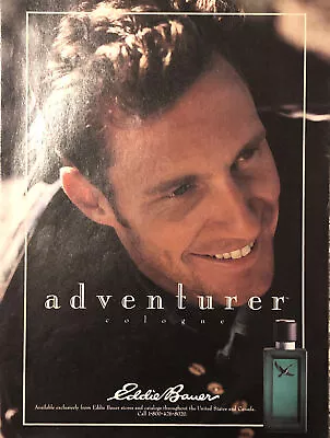 1993 Eddie Bauer Adventurer Cologne VTG 1990s 90s PRINT AD Men Male Fragrance • $11.77