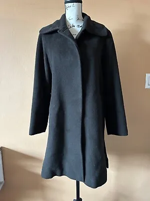 CINZIA ROCCA Brown Alpaca Wool Lined Coat Size 6 *flaw* • $59.99