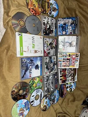 $30 • Buy 23 Video Games Assorted Bundle Ps3, Wii Lot DVDs Movies Disney Sports Tested
