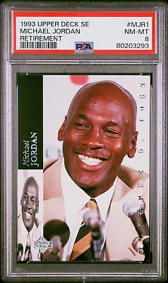 1993 Upper Deck SE Michael Jordan #MJR1 - Retirement - PSA 8 • $2