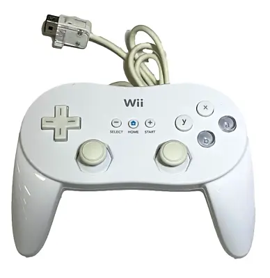 Genuine Nintendo Wii White Classic Controller Pro Remote SNES NES Mini • $49.90