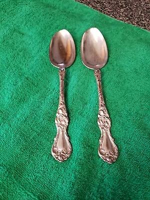 Wallace  Silver Co.  1835  Pattern: Floral. Large Vintage Serving Spoons. • $14.95