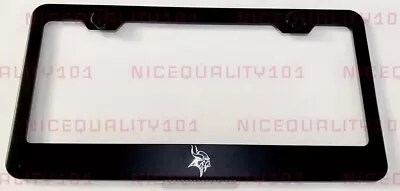 Minnesota Vikings Laser Engraved Etched Stainless Finished License Plate Frame • $11.95