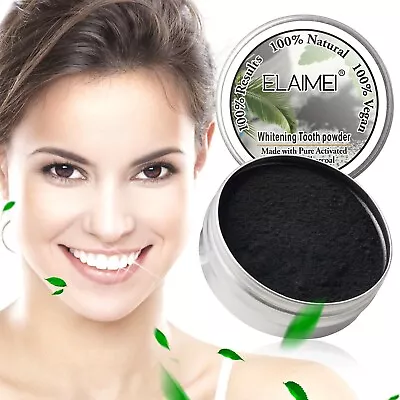 Activated Charcoal Teeth Whitening Teeth Whitener Powder For Natural New • $11.22