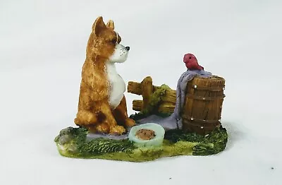 K's Collection 3  Dog & His Bird Plaster Miniature  • $8.50