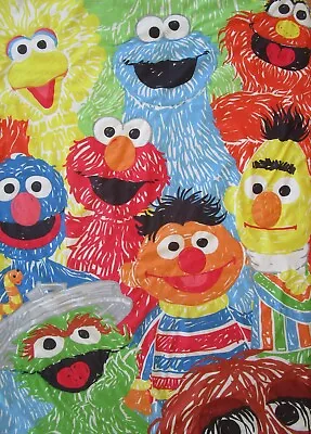 Sesame Street Toddler Bed Quilted Comforter Blanket 42  X 56  • $29.99