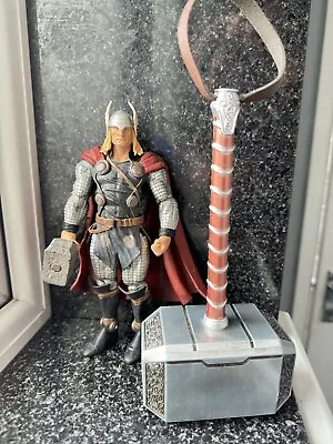 Thor Metal Hammer & MARVEL SELECT THOR ACTION FIGURE • £30