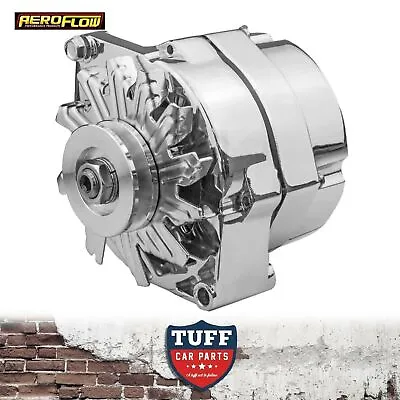 283 307 327 350 Chev V8 Aeroflow Alternator 100 Amp Chrome Plated Internal Reg • $189.95