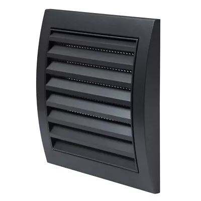 Anthracite Air Vent Grille 150mm X 150mm With Fitting Frame Ventilation Cover  • £6.89