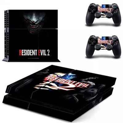 $9.95 • Buy Playstation 4 PS4 Console Skin Sticker Resident Evil 2 Brand New +2 Controller